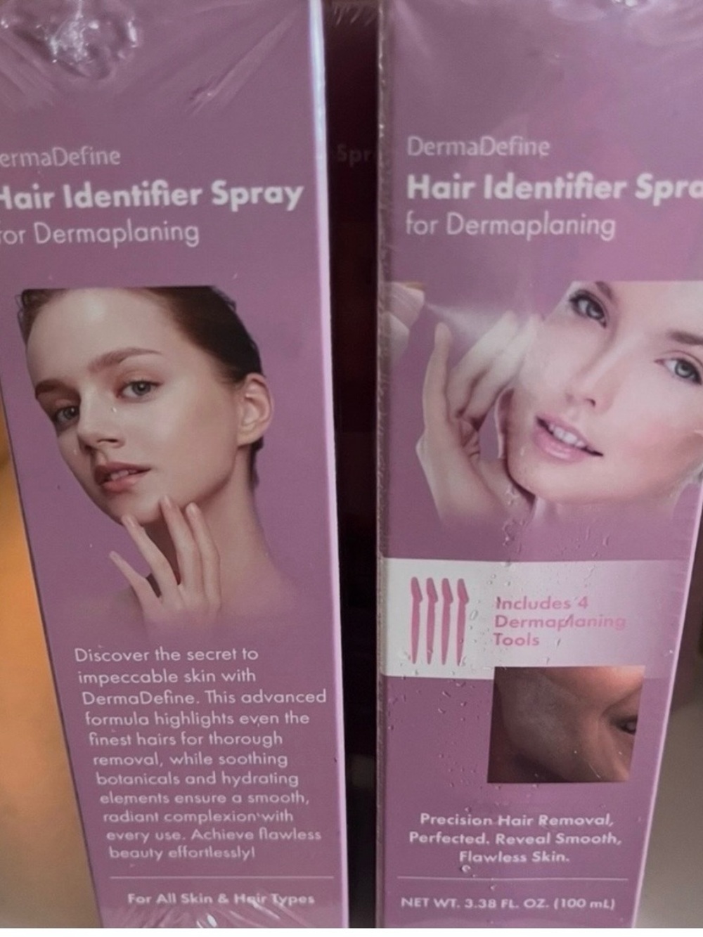 Hair Identifier Spray for Dermaplaning